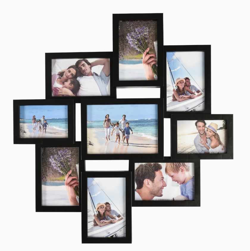 Photo Frame Collage for Wall Decoration – Modern Multi-Photo Gallery Frame Set