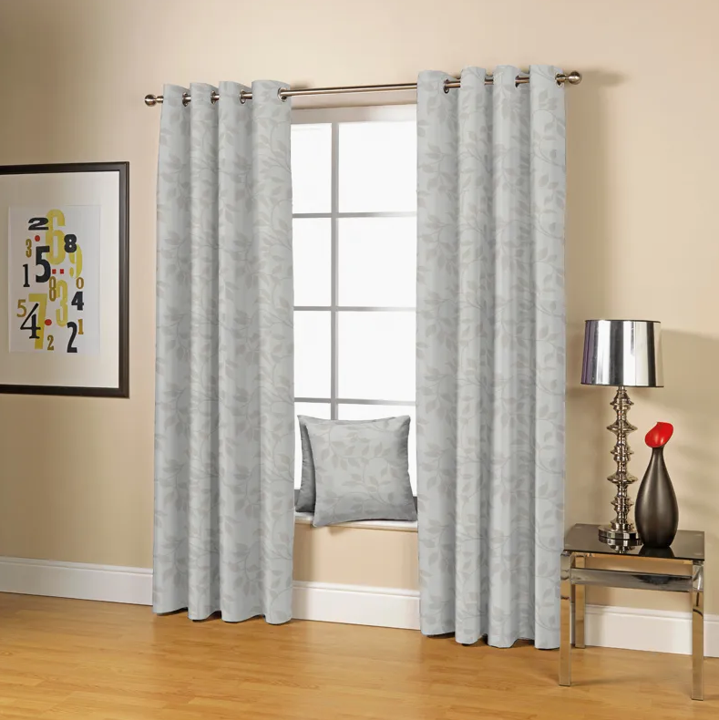 Linen-Touch Polyester Jacquard Curtain Fabric – Timeless Elegance & Modern Performance