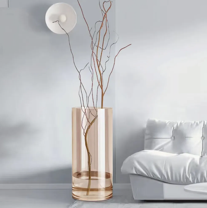 Mercury Finish Moth-Shaped Glass Vase for Home Décor