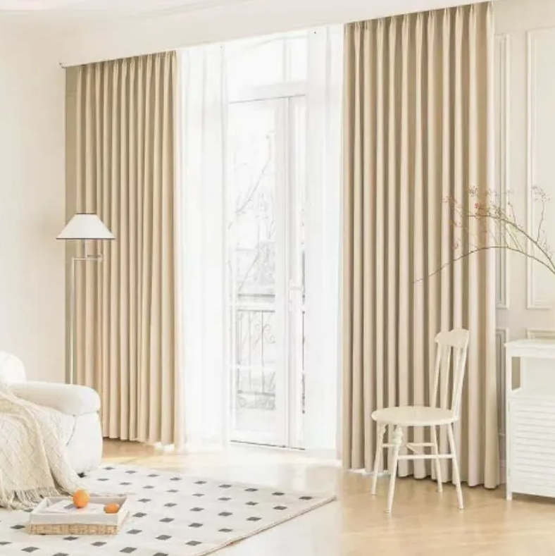 Stylish Polyester Door Curtain – Thermal Insulation & Anti-UV Window and Door Drapery